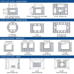 the different types of living room furniture and flooring options for each room in this house