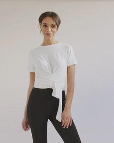 Jude Cropped Wrap Blouse  |  Modern Citizen Chic Summer Wrap Top, Versatile Stretch Tops For Business Casual, Chic Tie Waist Crop Top For Day Out, Summer Workwear Tops With Cropped Hem, Fitted Cropped Top With Twist Front, Summer Cropped Hem Tops For Work, Spring Workwear Tops With Cropped Hem, Spring Chic Crop Top With Tie Waist, Chic Spring Crop Top With Tie Waist