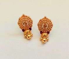 22k Gold Earring- Solid Gold Stud Earrings-Real Gold Stud-Indian Gold Stud-Wedding Gift- Handmade Gold Stud by Indian kaarigari Work This is beautifully handcrafted Indian designed karigari work with deep handmade work with little Gemstone that gives it very elegant and eye catchy look! PRODUCT SPECIFICATIONS: Material : 22k Solid Yellow Gold Weight: 4 gram approx We accept custom orders and design as well! Customer satisfaction is our utmost priority, Feel free to have any query, would love to 22k Gold Jhumkas For Wedding, Meenakari Earrings For Marriage And Festivals, Gold Chandbali Earrings For Marriage, Gold Chandbali Earrings For Wedding, Festive Intricate Design Earrings For Wedding, Traditional Gold Bridal Earrings For Marriage, Festive Temple Jewelry Earrings For Marriage, Traditional Gold Bridal Earrings For Wedding, Festive Wedding Earrings With Intricate Design