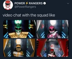 the power rangers are on twitter