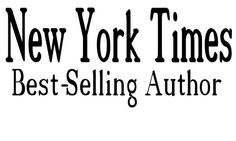 the new york times best selling author logo is shown in black on a white background