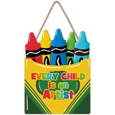 PRICES MAY VARY. 🎉【Perfect Classroom Decoration】:This set of positive wall decor will easily to Immerse your child in the atmosphere of drawing.Work great for classroom,kid room,playroom,nursery,kindergarten etc. 🎁【Great Gift Choice】:Our positive wall art is a great gift for your student,relatives,friends,kids,classmate,as back to school gift,New Born gift,Christmas gift,Children day,Birthday gift and so on. ✨【High Quality】:This motivational wooden wall decoration signs is made of high-quality Every Child Is An Artist, Cartoon Pencil, Positive Wall Art, Playroom Classroom, Inspirational Decor, Artist Wall, Color Crayons, Sign Decor, Kid Room