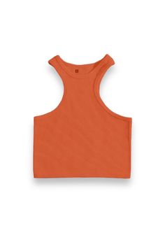 Crop Tank Tops Orange / S Cropped Tank Top, Crop Tank, Neon Green, Women Crop, Orange Black, Blue Brown, Pink White, Active Wear, Black Pink