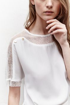 Dress Sites, Summer 2025, Lace Outfit, Dressed To Kill, Anthropology, Lace Detail, Fashion Dresses, Ruffle Blouse, Blouses