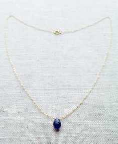 This is a blue sapphire necklace that is made of genuine high quality sapphire. This tiny stone necklace is light weight and elegant. Sapphire is September birthstone. It's a great gift for September birthday friends and families. The sapphire I use in this necklace is translucent with high quality. For this type of gem, the more blue and translucent of the saphire, the more expensive it is. Blue sapphire's hardness is 9 while diamond is 10. Measurement: 9mm by 6mm blue sapphire S for Sparkle on Sapphire Gemstone Drop Necklaces, Sapphire Drop Gemstone Necklace, Sapphire Drop Necklace With Gemstone, Sapphire Drop Necklaces For Gifts, Sapphire Drop Necklace For Gift, Sapphire Teardrop Necklace For Gift, Sapphire Teardrop Pendant Necklace Gift, Blue Sapphire Pendant Birthstone Necklace, Sapphire Teardrop Pendant Birthstone Necklace