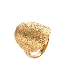 Sterling silver 925 Phaistos disk ring Diameters of Phaistos disc Small - 1.3 cm Medium - 1.7 cm Large - 1.9 cm X Large - 2.4 cm * This is a STERLING SILVER 925 Gold Plated Handmade item. * Easywear! * Seasonless. * You can wear them all day long, matching your casual wear and your evening outfit equal! * You can add a matching necklace , bracelet or even earrings! * If the quantity you require is larger than our available, do contact us with your request and we will do our best to provide it to Etruscan Jewelry Silver Pendant, Ancient Greek Jewelry Ancient Treasures, Ancient Greek Ring, Phaistos Disc, Minoan Jewelry Bronze Age, Bronze Age Civilization, Byzantine Yellow Gold Coin-shaped Jewelry, Ancient Jewellery, Evening Outfit