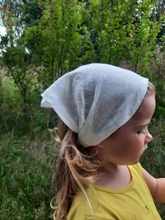 🎁Description. Linen summer headband with elastic in the back. Headband is cover head from the sun and it is comfortable to wear it all day along, because linen is breathable. Perfect for garden, beach & everyday. 🎁 Composition. 100% softened Europian linen.  🎁Size. *For girls 3+ years & over, fits head 50-54cm because of the elastic in the back. * For woman, fits head 54-58cm because of elastic in the back. 🎁Color. Milk white, but we have more colors. Please check the listing gallery. 🎁Care. You can keep the headband clean very easy, just wash it in the washing machine 🎁 Order procesing. Your order will be made for you in max 1 week & after will be shipped to you. Cotton Bandana For Beach In Summer, Adjustable Cotton Bandana For Beach, Spring Adjustable Bonnet, Adjustable Cotton Bandana For The Beach, Adjustable Cotton Bandana For Summer, Summer Beach Cotton Bandana, Adjustable Handmade Cotton Bandana, Handmade Adjustable Cotton Bandana, Adjustable Cotton Summer Bonnet