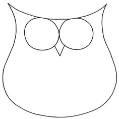 an owl's face with two circles in the middle and one circle at the bottom