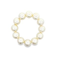 White pearl beaded bracelet 14mm 6" Elastic 8mm Round Pearl Bracelet, 8mm Pearl Beads Bracelet, Round Pearl Bracelet With 8mm Beads, Pearl Bracelet With 8mm Beads, Pearl White Pearl Bracelet With 8mm Beads, Pearl Bracelet With Spacer Beads, Pearl White Bracelets With 8mm Pearl Beads, Gold Pearl Bracelet With Round Beads, Pearl Beaded Bracelets With 8mm Beads