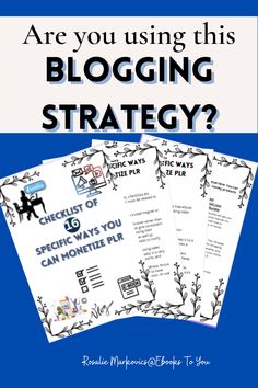 Are you using this blogging strategy?This in-depth checklist will help you monetize your PLR in 16 specific ways. So you can optimize one initial effort in 16 different ways, and save time to focus on your evergreen content. Unique Business Ideas, Ladies Group, Evergreen Content, Social Media Art, Entrepreneur Tips, Blogging 101