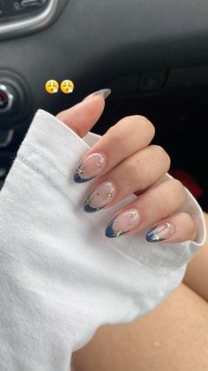 Trendy Gel X Nails, Tog Inspired Nails, Midnight Inspired Nails, Taylor Swift Nail Ideas Midnights, Midnight Taylor Swift Nails, Saphire Nail Ideas, Midnight Era Nails, Taylor Swift Nails Midnights