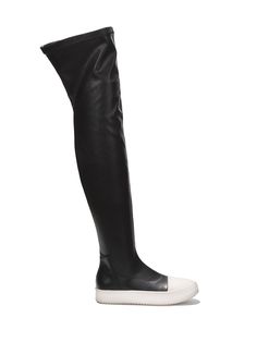 LUPITA - BLACK - BOOTS by CAPE ROBBIN closed round toerubber outsolelug solePUlightly cushioned footbedLupita is the perfect flat boot to take you from winter to spring. You'll feel like you can conquer the world in this stylish thigh high boots. Modern Black Platform Boots With Vibram Sole, Black Casual Knee-high Boots For Outdoor, Casual Black Knee-high Boots For Outdoor, Black Round Toe Knee-high Boots For Streetwear, Black Knee-high Boots For Streetwear With Round Toe, Black Leather Knee-high Boots For Outdoor, Synthetic Boots With Contrast Sole And Round Toe, Black Boots With Textured Sole For Streetwear, Black Streetwear Boots With Textured Sole