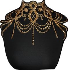 Glamorous Gold Choker For Wedding, Elegant Embellished Necklaces For Celebration, Glamorous Gold Bridal Necklace For Party, Glamorous Gold Embellished Jewelry, Glamorous Embellished Gold Jewelry, Gold Crystal Backdrop Necklace For Party, Gold Embellished Evening Necklaces, Opulent Gold Necklace For Wedding, Gold Embellished Necklaces For Party