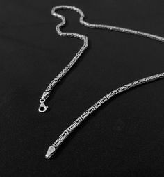 Byzantine Chain, Silver Chain For Men, Mens Silver Necklace, Silver Anniversary, Silver Accessories, Silver Chain Necklace, Necklace Gift, Men Necklace