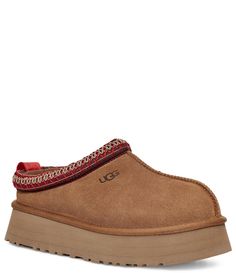 Shop for UGG® Tazz Suede Platform Slipper Clogs at Dillard's. Visit Dillard's to find clothing, accessories, shoes, cosmetics & more. The Style of Your Life. Ugg Platform Slippers, Slipper Outfit, Ugg Tazz, Ugg Tasman Slippers, Dr Shoes, Ugg Tasman, Platform Flats, Clog Slippers, Platform Clogs