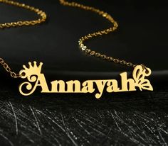 18k gold plated Will receive between 7-14 business days Name Necklace, Shop Necklaces, Shop Earrings, Ring Shopping, Anklets, Jewelry Shop, Jewelry Sets, 18k Gold, Gold Plate