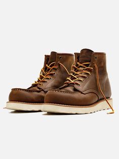 875 "Classic Moc" Boots Moc Toe Boots, Saddle Brown, Vintage Aesthetic, Drawing Inspiration, Saddle, Timeless Elegance, Classic Style, Boots, Design