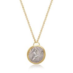 Ancient Coin Gold Chain | Eli Halili Ancient Coin Pendant, Ancient Greek Coin, Ancient Coin, 18k Gold Chain, Greek Coins, Coin Pendant Necklace, Ancient Coins, Silver Coin, Fashion Pieces