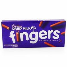 Cadbury Fingers Milk Chocolate Biscuits - 114g - British Snacks Inside Fridge, Dairymilk Cadbury, Crunchy Biscuits, Cadbury Celebrations, Cadbury Chocolate Bars, Sharing With Friends, British Chocolate