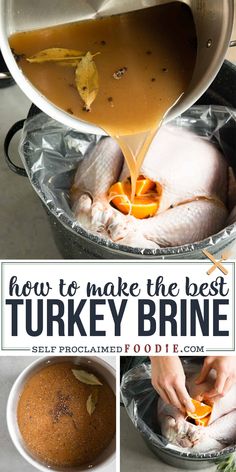 how to make the best turkey brine with orange peels and gravy