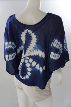 "❤️ Natural Indigo Blouse dyed, Shibori blouse, tie-dye boho t-shirt Indigo Shibori dress Shibori tie-dye beach cover-up Handmade products modern fashion items.Easy-to-wear jerseys are hand-dyed using good quality colors. Products are tie-dyed fabric to be unique indigo color that is popular Popular tie-dyed fabric in Thailand characterized by the natural indigo cotton dyed with blue crystals imported from Germany. The patterned fabrics each emerge unique from the tie-dye method, the fabric is s Indigo Blouse, Shibori Dress, Patterned Fabrics, Indigo Color, Shibori Tie Dye, Indigo Shibori, Indigo Colour, Boho Pants, Tie Blouse