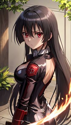 Akame <Akame ga Kill> Akame Cosplay, Bleach Anime Art, Anime Girlxgirl, Anime Stuff, Red Eyes, Images Gif, Manga Girl