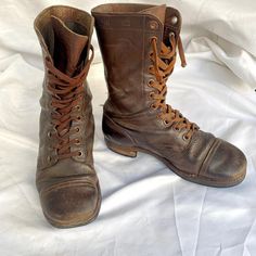 I just added a new item to eBay, Original Korean War Antique Leather Paratrooper Jump Boots! #eBay #eBaySeller Aviation Boots, Leather Combat Boots For Outdoor With Closed Toe, Leather Closed Toe Combat Boots For Outdoor, Vintage Lace-up Boots With Leather Footbed, Retro Lace-up Leather Boots, Retro Leather Ankle Lace-up Boots, Leather Combat Boots With Reinforced Toe, Vintage Leather Lace-up Boots For Fall, Vintage Work Boots With Rubber Sole For Fall