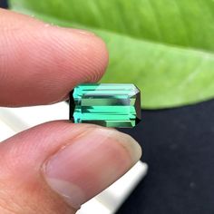 Natural Tourmaline Loose Gemstone For Jewelry, Faceted Tourmaline Gemstone Ring Emerald Cut, Green Tourmaline Ring, Valentines Sale, Imperial Topaz, Ring Emerald, Emerald Color, Bluish Green, Feb 5, Tourmaline Ring