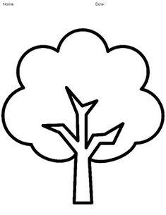 a tree with leaves is shown in this coloring page