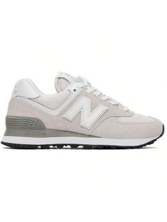 New Balance 
Beige 574 Core Sneakers 
Low-top suede and re*** polyester mesh sneakers in beige. 
. Lace-up closure 
. Logo flag at padded tongue 
. Padded collar 
. Grained leather logo appliqué at sides 
. Logo printed at grained leather heel tab 
. Logo-embossed rubberized trim at heel counter 
. Fleece lining 
. ENCAP EVA foam rubber midsole 
. Treaded rubber sole 
Supplier color: Nimbus cloud 
Upper: leather, textile. Sole: rubber. 
Made in Indonesia. 
241402F128166 
Beige 574 Core Sneakers New Balance Beige, Balance Beige, Balanced Beige, Nimbus Cloud, Casual Athletic Shoes, New Balance 574, Mesh Sneakers, Casual Sneakers Women, Casual Athletic