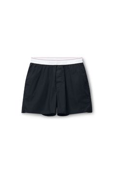 crafted of cotton, this relaxed-fit boxer in black features a logo patch at the hem. relaxed fit elastic waistband body composition: 100% cotton trim: 47% polyester/30% cotton/14% nylon/9% elastane made in china model is 5’10 and wears a size xs COMPOSOTION: body/exterieur: 91%cotton/9%elastane lining: 91%cotton/9%elastane elastic: 47%polyester/30%cotton/14%nylon/9%elastane UWC2248165001 Sporty Summer Boxer Briefs With Logo Waistband, Cotton Bottoms With Logo Waistband For Summer, Black Casual Shorts With Logo Waistband, Black Cotton Shorts With Ribbed Waistband, Black Bottoms With Logo Waistband In Short Length, Black Bottoms With Logo Waistband, Short Length, Sporty Black Boxer Briefs With Logo Waistband, Sporty Boxer Briefs With Logo Waistband, Summer Loungewear Bottoms With Logo Waistband