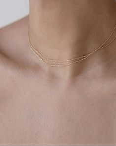 Perfect layering necklace, and Beautiful on its own, layer with your other favorite necklaces :)This listing is for one dainty double wrap chain necklace. Two strands of dainty chain on one clasp. Gold filled or Sterling Silver Ex. 14" Minimalist Multi-strand Clavicle Chain Necklace, Minimalist Multi-strand Necklace With Adjustable Chain, Minimalist Layered Double Strand Jewelry, Layered Double Strand Minimalist Jewelry, Dainty Adjustable Double Strand Chain Necklace, Dainty Double Strand Adjustable Layered Necklace, Minimalist Multi-strand Jewelry With Delicate Chain, Everyday Double Chain Choker Charm Necklaces, Everyday Double Chain Choker Charm Necklace