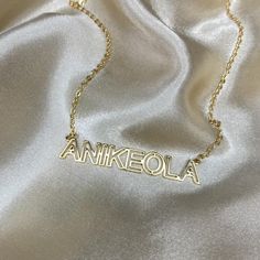 A unique, personalised name necklace that is 304 stainless steel, tarnish free and so stylish!A perfect gift for the one you love. Ideal for a Christmas Gift, Wedding Gift, Bridesmaids Gift, Birthday, Valentine’s Day, Anniversary Gifts, and any other special events.Chain length: 40cm + 5cm with the adjustable extension chain. This necklace fits children and adults.**Gift:All our jewelry is custom made by hand and shipped in our beautiful customised gift box that comes with a polish cloth. If you Customized Stainless Steel Necklaces For Mother's Day, Customizable Metal Necklaces For Mother's Day, Customizable Stainless Steel Necklaces For Personalized Gifts, Letter Shaped Name Necklace For Gifts, Adjustable Name Necklace Gift, Customized Name Necklace For Personalized Gift, Elegant Stainless Steel Custom Name Necklace, Adjustable Name Necklace For Personalized Gift, Elegant Customizable Stainless Steel Name Necklace