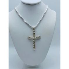 925 Sterling Silver Necklace And Cross Rope Necklace Link Necklace 24” Long And 3mm Wide Checkout My Other Jewelry Dije En Plata 925 Plata Autntica Cadena Eslabn Lazo Y Dije Crucifico Cadena De 24 Pulgadas De Largo Y 3 Milmetros De Ancho Stock 122547 Sister Wedding, Mens Accessories Jewelry, Rope Necklace, Fine Jewellery Necklace, Link Necklace, Sterling Silver Necklace, Last Minute, Sterling Silver Necklaces, Jewelry Necklace Pendant