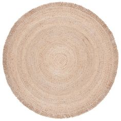 a round rug on a white background