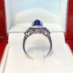 BRAND-NEW!! ONE OF A KIND, HANDCRAFTED RING. EXTREMELY STUNNING! 2.37 total carats Certified HEATED, CEYLON BLUE SAPPHIRE ring. This ring offers an important statement of who you are with a 1.95 carats, VIVID ROYAL BLUE, transparent SAPPHIRE. Accentuating the sapphire are the 36 F/VS, and sparkling natural diamonds! Set in finest 18K Solid White Gold ring! THE ITEM YOU SEE IN THE PICTURES IS THE EXACT ITEM YOU WILL GET! ONE OF A KIND, NO DUPLICATES OR TWINS SUGGESTED RETAIL VALUE: $6,500 BLUE SA Heirloom Sapphire Ring In Hallmarked Platinum, Classic 14k White Gold Sapphire Ring, Classic Round Sapphire Ring In 14k White Gold, Heirloom Sapphire Platinum Ring, Elegant Domed Wedding Rings, Exquisite Silver Sapphire Ring In 14k White Gold, Exquisite 14k White Gold Sapphire Ring, Hallmarked Sapphire Platinum Ring With Round Cut, White Gold Hallmarked Sapphire Ring For Anniversary