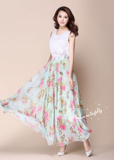 Flower Butterfly Chiffon Skirt Long Maxi Sundress Beachdress Holiday Dress Women Summer Pleat Dress Beach Skirt Plus Size Dresses YM019 Detail Info: ❤ Color: as picture, flower E. More color choice link: https://www.etsy.com/listing/213656440/chiffon-dress-color-card?ref=shop_home_feat_1 you just note the color you want with order, we will make according to your note. ❤ Material: Chiffon Waist 60-100cm, Please choose the length according to your height! Please note your waist size with your orde Holiday Dresses Women, Pleat Dress, Skirt Plus Size, Maxi Sundress, Pleated Maxi Skirt, Beach Skirt, Dress Beach, Skirt Long, Pleated Maxi