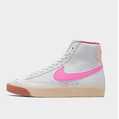 Brand New In Box. Only Tried On Once. Never Worn! Girls' Big Kids' Nike Blazer Mid '77 Casual Shoes Size: 7.0 | Qty: 1 White/Pink Spell-Guava Ice-Jade Retro Pink Sneakers For Skateboarding, Nike Pink Skate Shoes With Vulcanized Sole, Pink High-top Sneakers For Skateboarding, Nike Skate Shoes With Gum Sole For Spring, Nike Spring Sneakers For School, Pink High-top Skate Shoes For School, Nike Skate Shoes With Gum Sole, White Retro Sneakers For School, Retro Pink High-top Sneakers With Round Toe