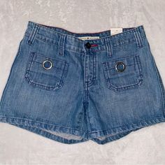 Y2k Tommy Hilfiger Deadstock Nwt Jean Shorts 2000s Vintage Y2k Medium Wash Cotton Bottoms, Y2k Style Cotton Mid-rise Bottoms, Y2k Blue Mid-rise Bottoms, Y2k Style Mid-rise Blue Bottoms, Blue Y2k Mid-rise Bottoms, Y2k Style Blue Mid-rise Bottoms, Y2k Cotton Short Bottoms, Y2k Cotton Bottoms Short Length, Y2k Cotton Shorts