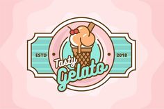 the logo for tasty gelato