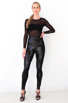 Holiday glam! These versatile sequin leggings are made with Commando's signature internal waistband and a flattering high-rise. Product Details Made in the USA of imported fabrics Leg (92% polyester, 8% elastane) waistband (72% nylon, 28% elastane) lining (93% nylon, 7% elastane) Signature internal waistband All-over sequin detail Hand wash cold Hang dry in the shade Do not bleach, iron, or dry clean USA constructed Front rise: 13 1/4" ; inseam: 31 1/4" for size medium ﻿Model is 5’10” and wears Cold Drip, Sequin Leggings, Holiday Glam, Velvet Leggings, Clothes Ideas, Outfits With Leggings, Fashion Inspiration, Leather Pants, High Rise