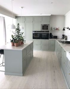 the kitchen is clean and ready for us to use in its new owner's home