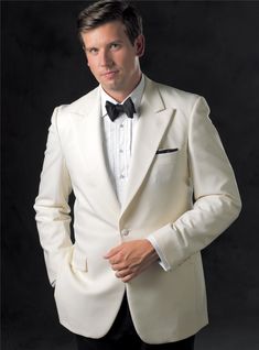 White Dinner Jacket - The Ben Silver Collection Luxury White Tuxedo Style Outerwear, Affordable Classic White Suit And Tie Accessories, Luxury White Tuxedo Outerwear, White Luxury Sport Coat With Hidden Button Closure, Luxury White Sport Coat With Hidden Button Closure, White Blazer With Lapel Collar For Evening, White Tuxedo With Lapel Collar For Formal Occasions, Formal White Tuxedo With Lapel Collar, White Evening Suits With Lapel Collar