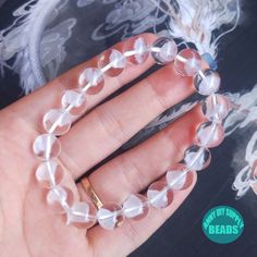 Kindly note: ensure that it is the natural beads,NO add color. Clear Phantom Crystal has the effect of purifying magnetic field. Wearing white ghost crystal can purify the magnetic field inside the human body, improve the negative energy of the human body, and sometimes clean the bad things in the human subconscious, so that people can slowly release and forget the unhappy things before, so as to obtain physical and mental pleasure. Like it,just buy it.Do not hesitate. Morer stone Beads: https:/ Handmade Clear Bracelets, Clear Crystal Bracelet With 8mm Beads, Clear Crystal Bracelet With 8mm Round Beads, Handmade Clear Beaded Round Bracelets, Adjustable Clear Round Bead Crystals, Spiritual Clear Round Beaded Bracelets, Clear Spiritual Beaded Bracelets, Adjustable Clear Crystal Bracelet With Round Beads, Clear Round Beads Stretch Bracelet Gift