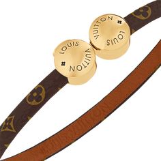 LOUIS VUITTON® - Historic Mini Monogram Bracelet - Brown Luxury Customized Jewelry, Keep It Twice Monogram Bracelet Louis Vuitton, Bracelet A Graver Femme, Louis Vuitton Accessories Louis Vuitton Official, Luxury Personalized Jewelry, Jewelry Gift Luxury, Louie Vuttion Jewelry, Lv Volt Bracelet, Ce Bracelet