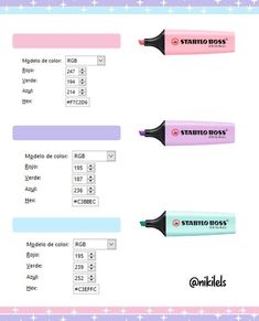 the different types of markers are shown in this graphic style, including one for each type of marker