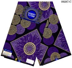 purple and gold african print shorts with an intricate design on the front, side and back