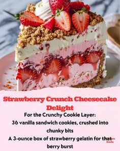 strawberry crumb cheesecake delight recipe for the crunchy cookie layer