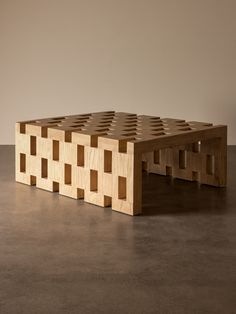 Vivi Coffee Table in Oak Coffee Tables Coffee Table Oak, Positive And Negative Space, Lattice Structure, Oak Coffee Table, Lattice Design, French Interior, Rectangular Coffee Table, Furniture Designer, Positive And Negative