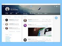 an image of a web page with twitters on the bottom and one in the middle